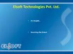 Elsoft Technologies Pvt. Ltd. - slide 1