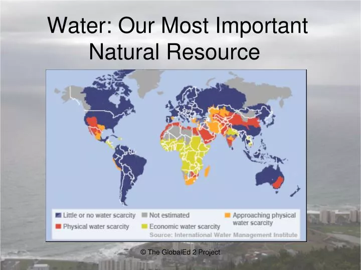 water our most important natural resource