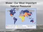 Water: Our Most Important Natural Resource - slide 1