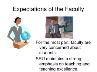 Expectations of the Faculty