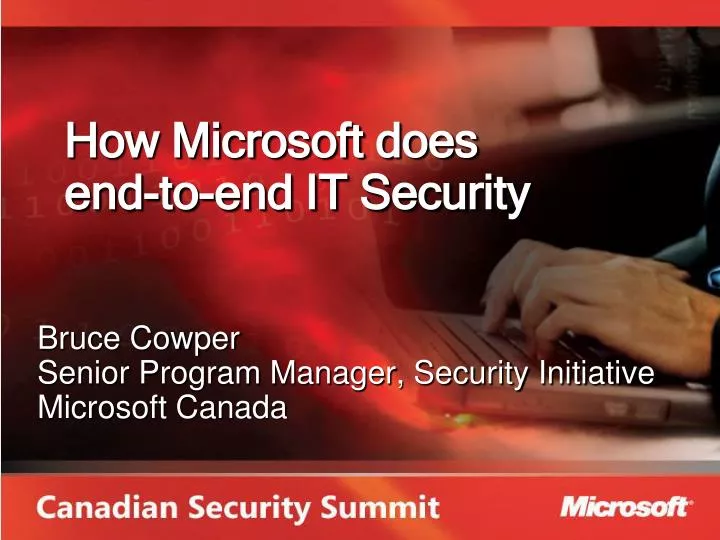 how microsoft does end to end it security