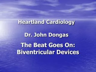 Heartland Cardiology Dr. John Dongas