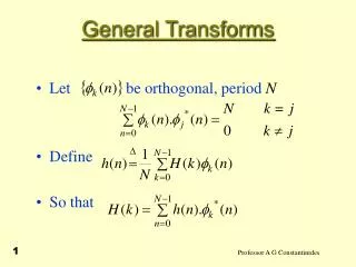 General Transforms