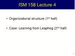 ISM 158 Lecture 4 - slide 1