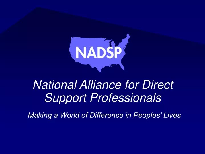 national alliance for direct support professionals