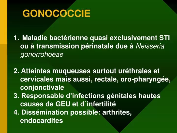gonococcie