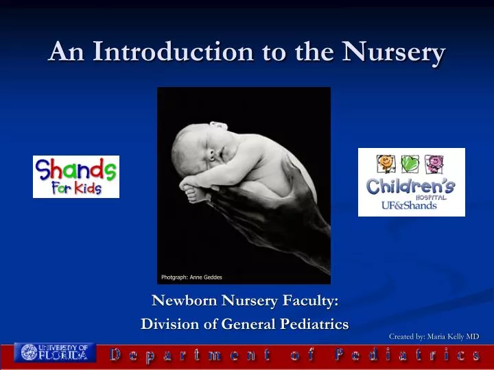 an introduction to the nursery