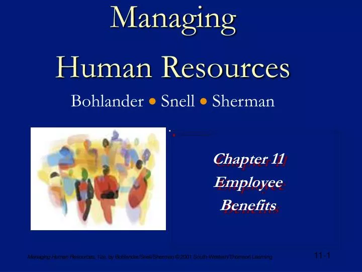 managing human resources bohlander snell sherman