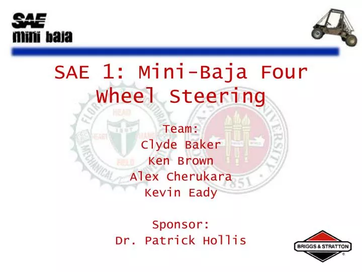 sae 1 mini baja four wheel steering