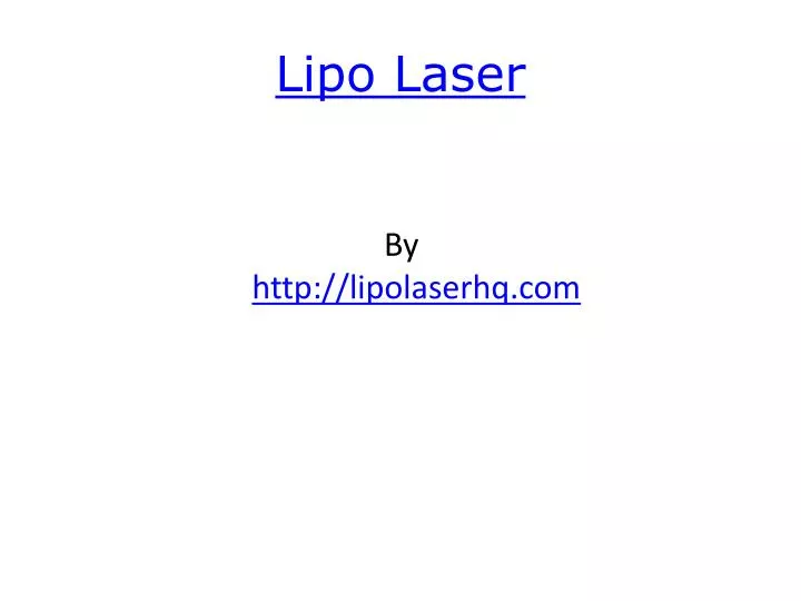 lipo laser