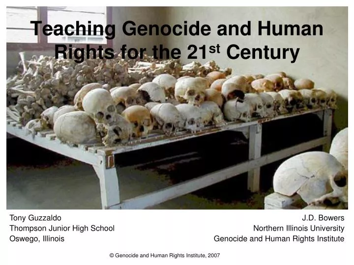 teaching genocide and human rights for the 21 st century