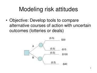 Modeling risk attitudes