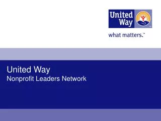 United Way Nonprofit Leaders Network