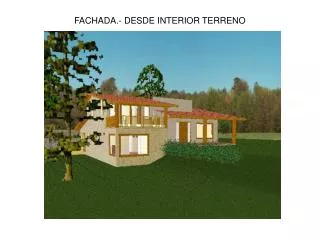 FACHADA.- DESDE INTERIOR TERRENO