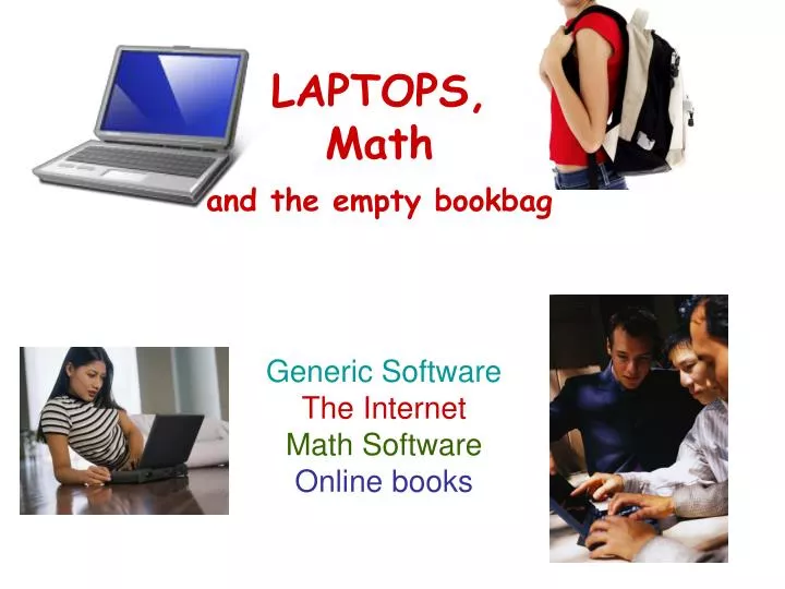 laptops math and the empty bookbag