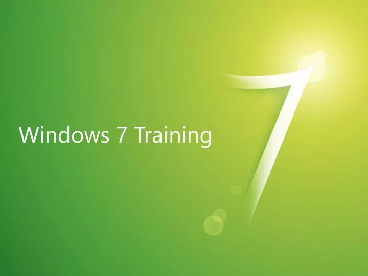 windows 7 training