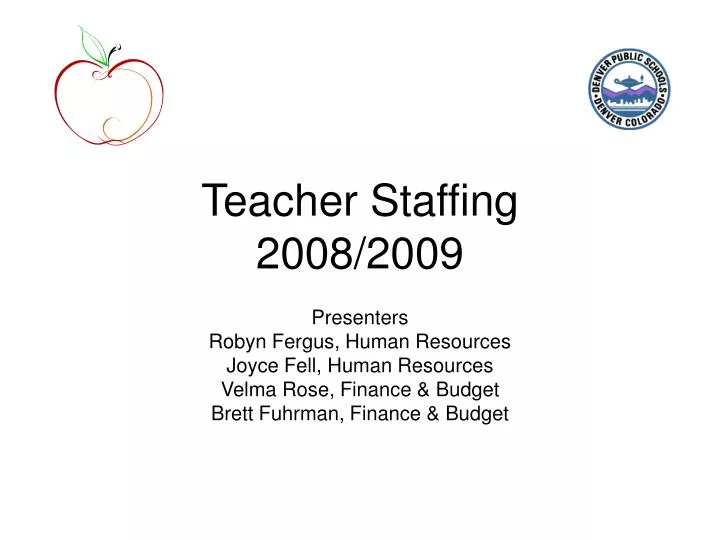 teacher staffing 2008 2009