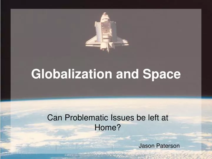 globalization and space