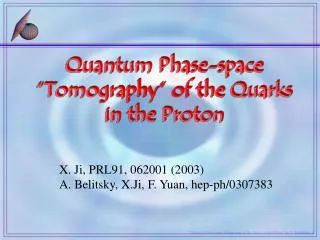 Quantum Phase-space “Tomography” of the Quarks in the Proton