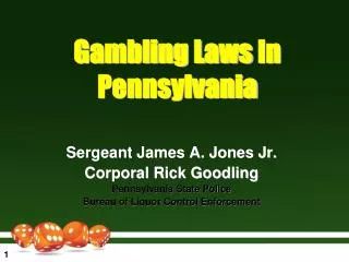 Gambling Laws In Pennsylvania