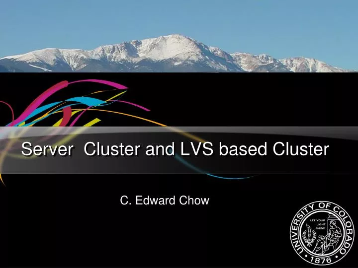 server cluster and lvs based cluster