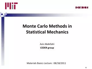 Monte Carlo Methods in Statistical Mechanics
