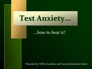 Test Anxiety...