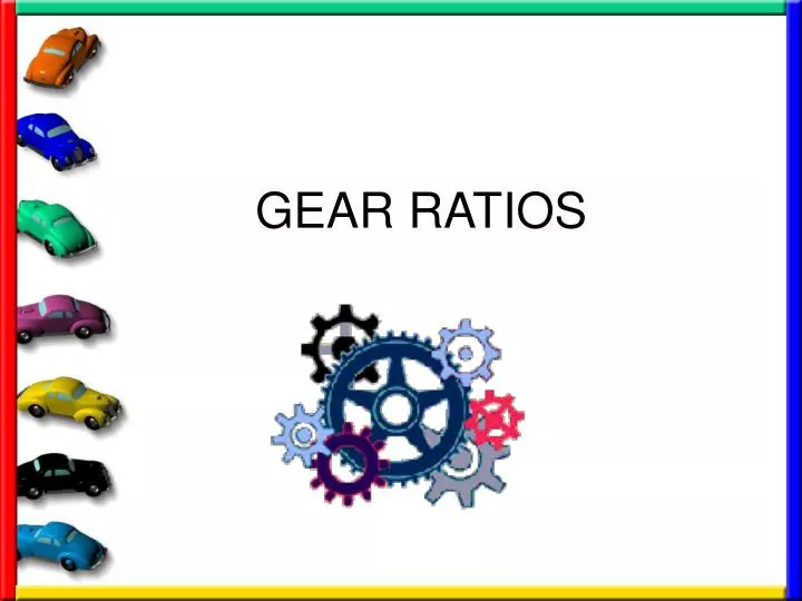 gear ratios