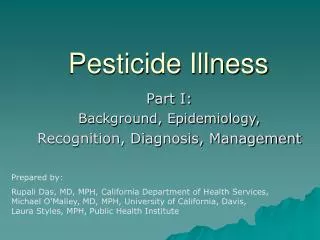 Pesticide Illness