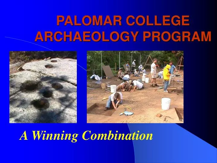 palomar college archaeology program