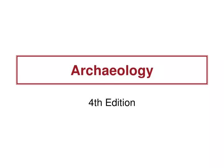 archaeology