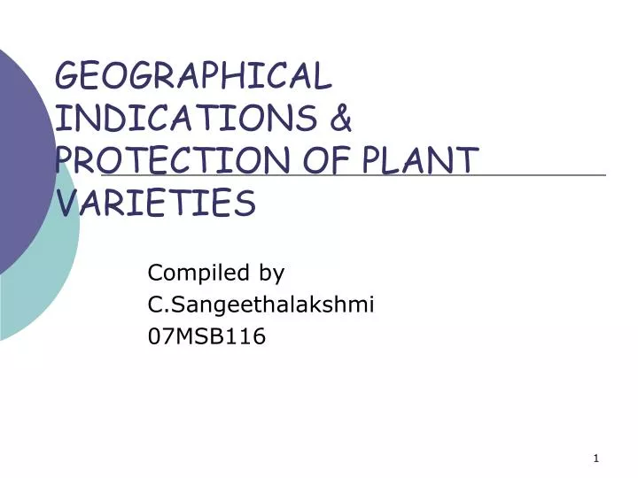 geographical indications protection of plant varieties