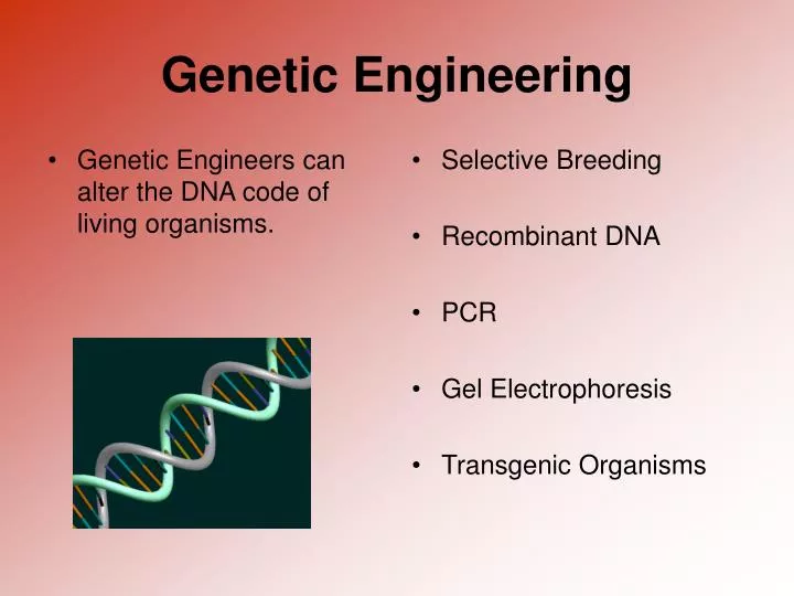 genetic engineering