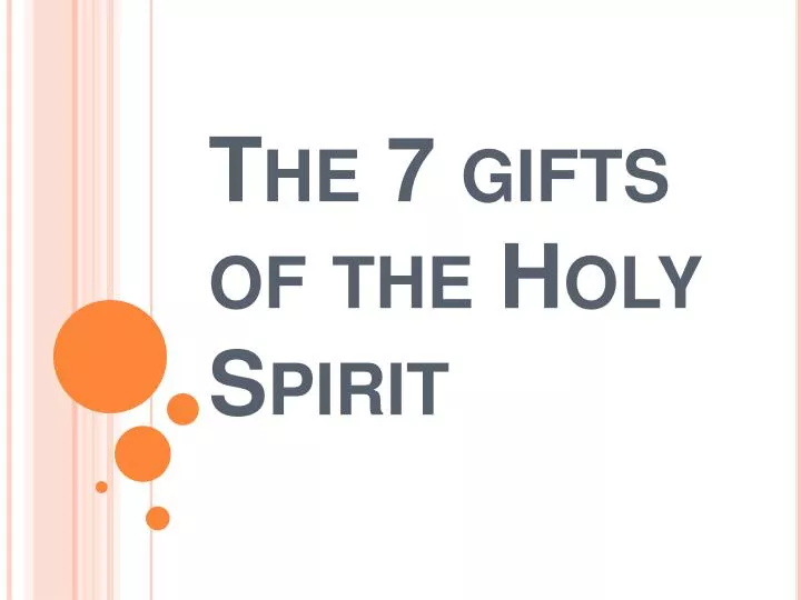 the 7 gifts of the holy spirit