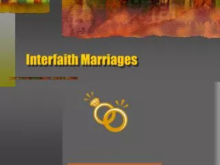 Interfaith Marriages