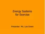 Energy Systems for Exercise - slide 1