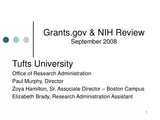 Grants.gov &amp; NIH Review September 2008