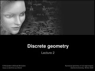 Discrete geometry