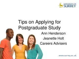 Tips on Applying for Postgraduate Study