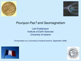 Pourquoi-Pas? and Geomagnetism