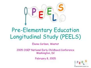 Pre-Elementary Education Longitudinal Study (PEELS)
