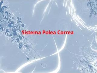 sistema polea c orrea