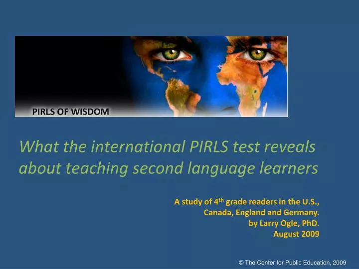 what the international pirls test reveals about teaching second language learners