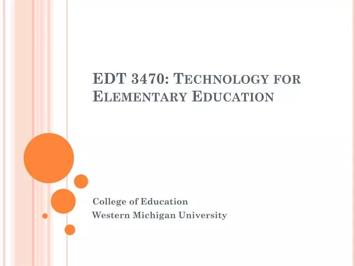 edt 3470 technology for elementary education