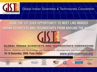 Global Indian Scientists &amp; Technocrats Convention