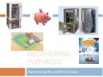 Geothermal furnaces - slide 1