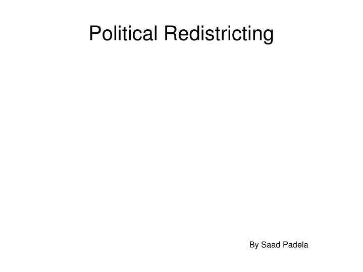political redistricting
