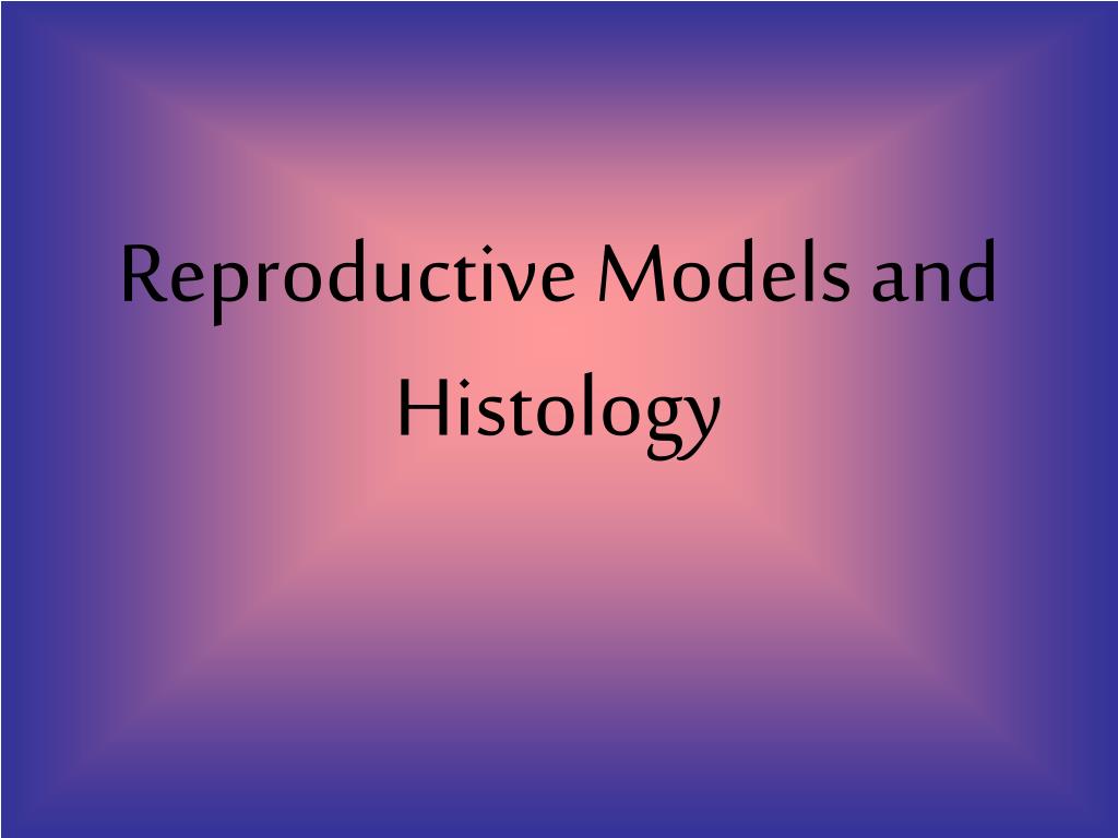 PPT - Reproductive Models and Histology PowerPoint Presentation, free ...