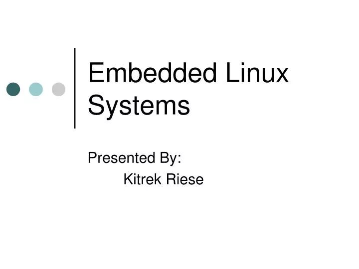 embedded linux systems