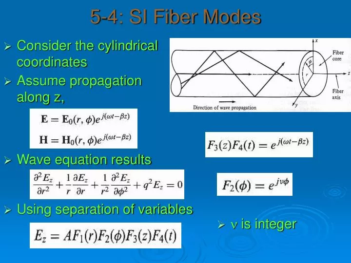 5 4 si fiber modes